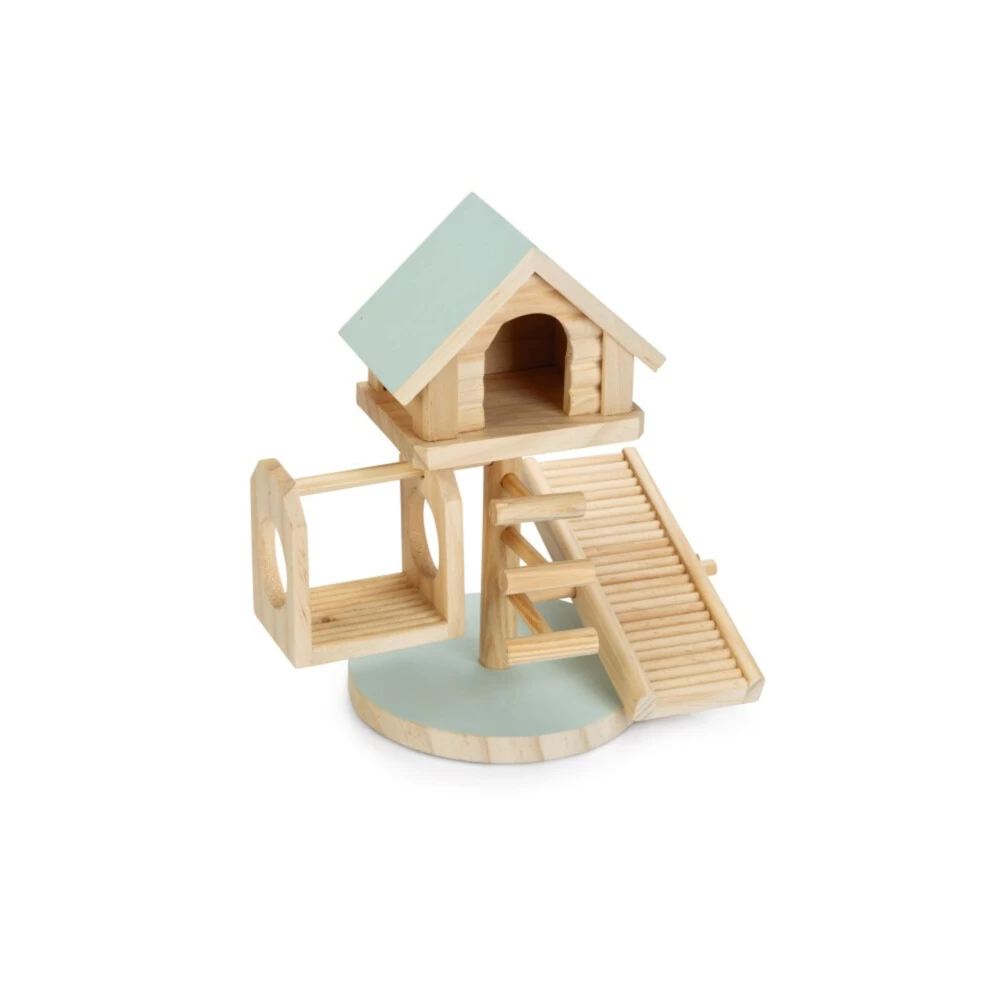 Beeztees Speelhuis Lovy Hout - Mint 1 Beeztees Speelhuis Lovy Hout - Mint