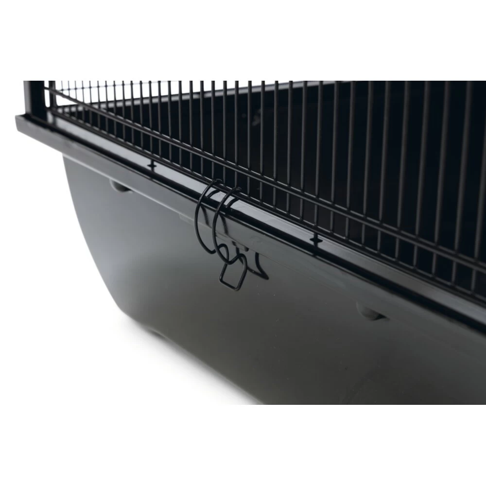 Beeztees Knaagdierkooi Boas Zwart 2 Beeztees Knaagdierkooi Boas Zwart - Afbeelding 2