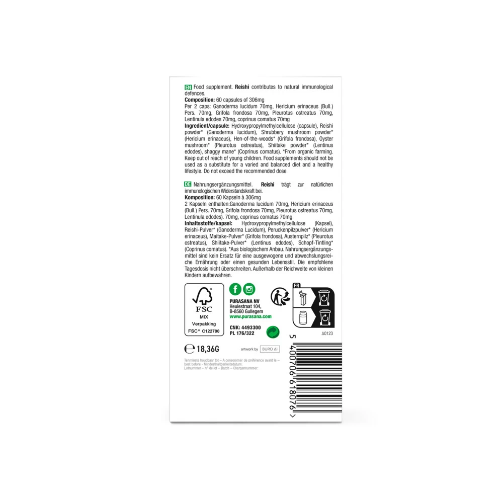 Purasana Funghi Mix Bio 3 Purasana Funghi Mix Bio - Afbeelding 3